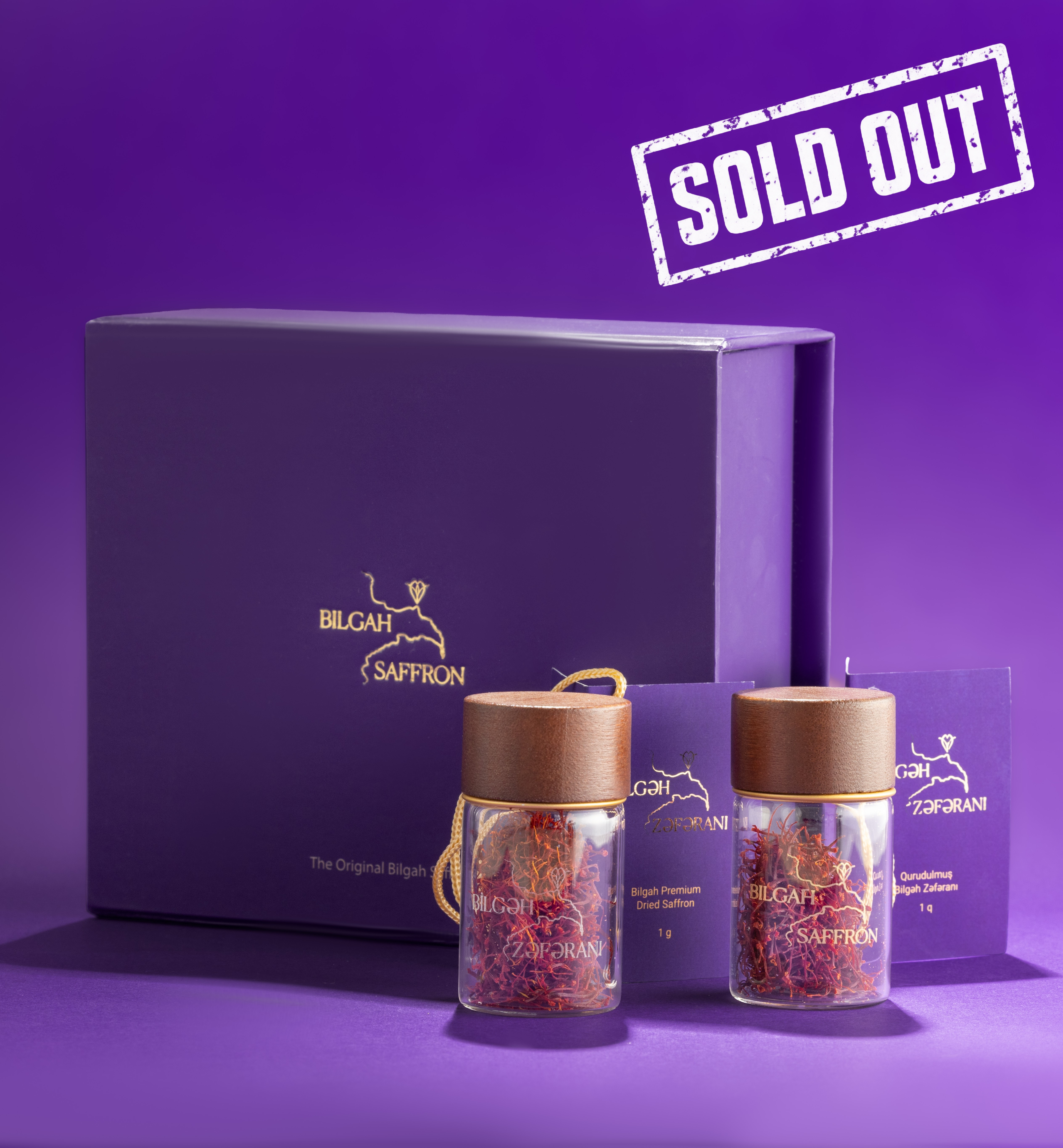 Bilgah Premium Dried + Heritage Roast Saffron Gift Box 1+1 g